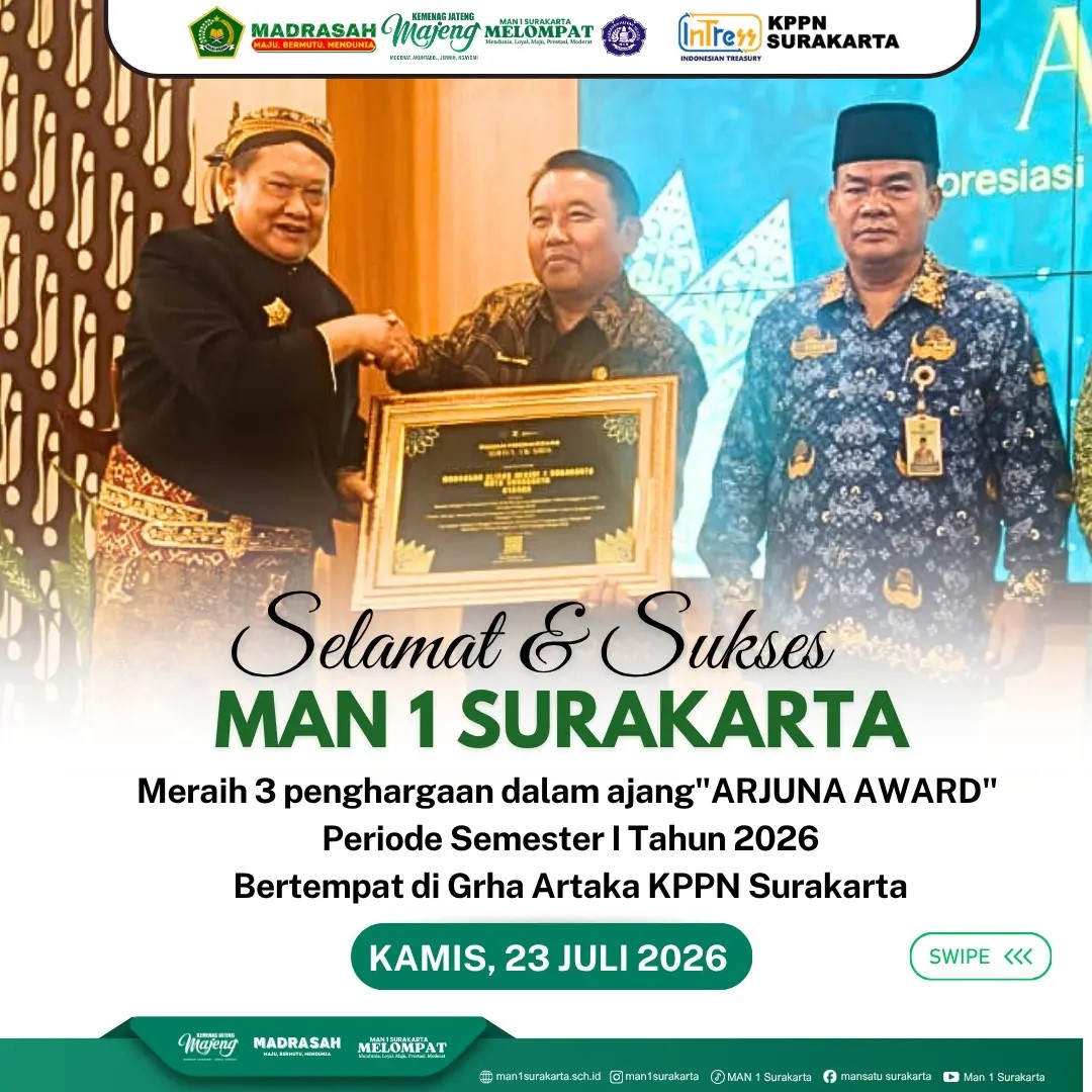 Borong 3 Penghargaan sekaligus dalam ajang "Arjuna Award" Periode Semester 1 Tahun 2026