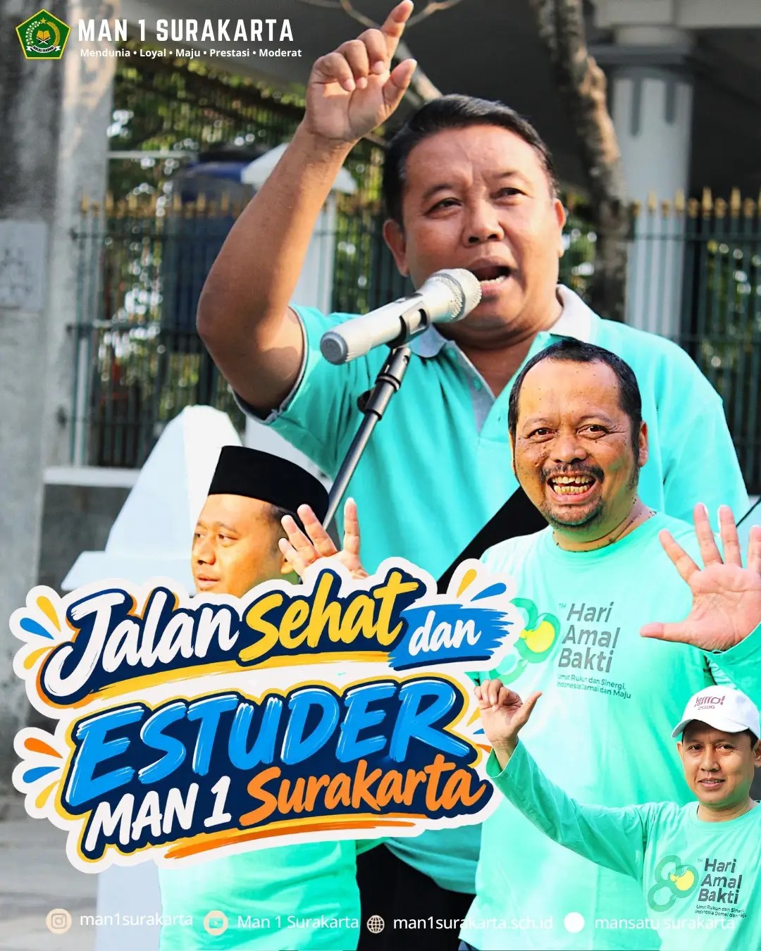 Semarak Kebersamaan dan Demokrasi, MAN 1 Surakarta Gelar Jalan Sehat dan ESTUDER 2026