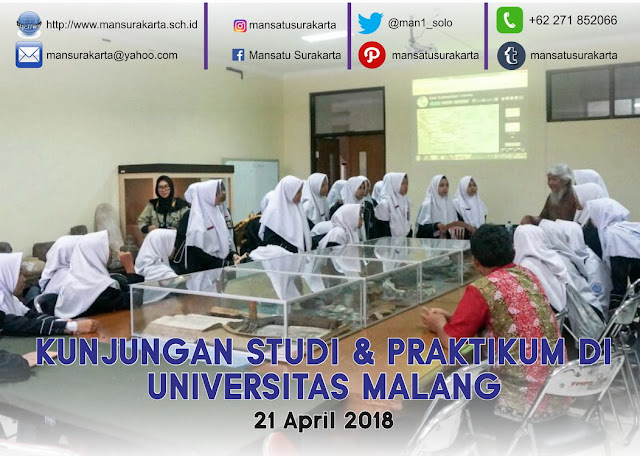 KUNJUNGAN & PRAKTIKUM DI UNIVERSITAS MALANG